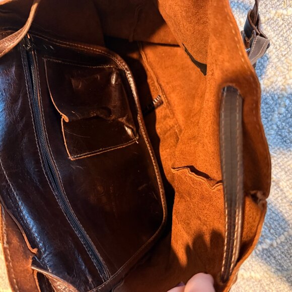 VINTAGE VILLAGE TANNERY LEATHER BACKPACK main image 9
